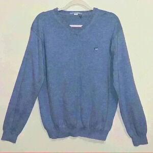 Southern Tide V-Neck Sweater Blue Medium